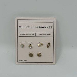 Melrose and Market Stud Earrings Set of 3 Pair